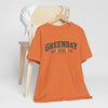 Coral Greenbay Football Vintage Logo Tee