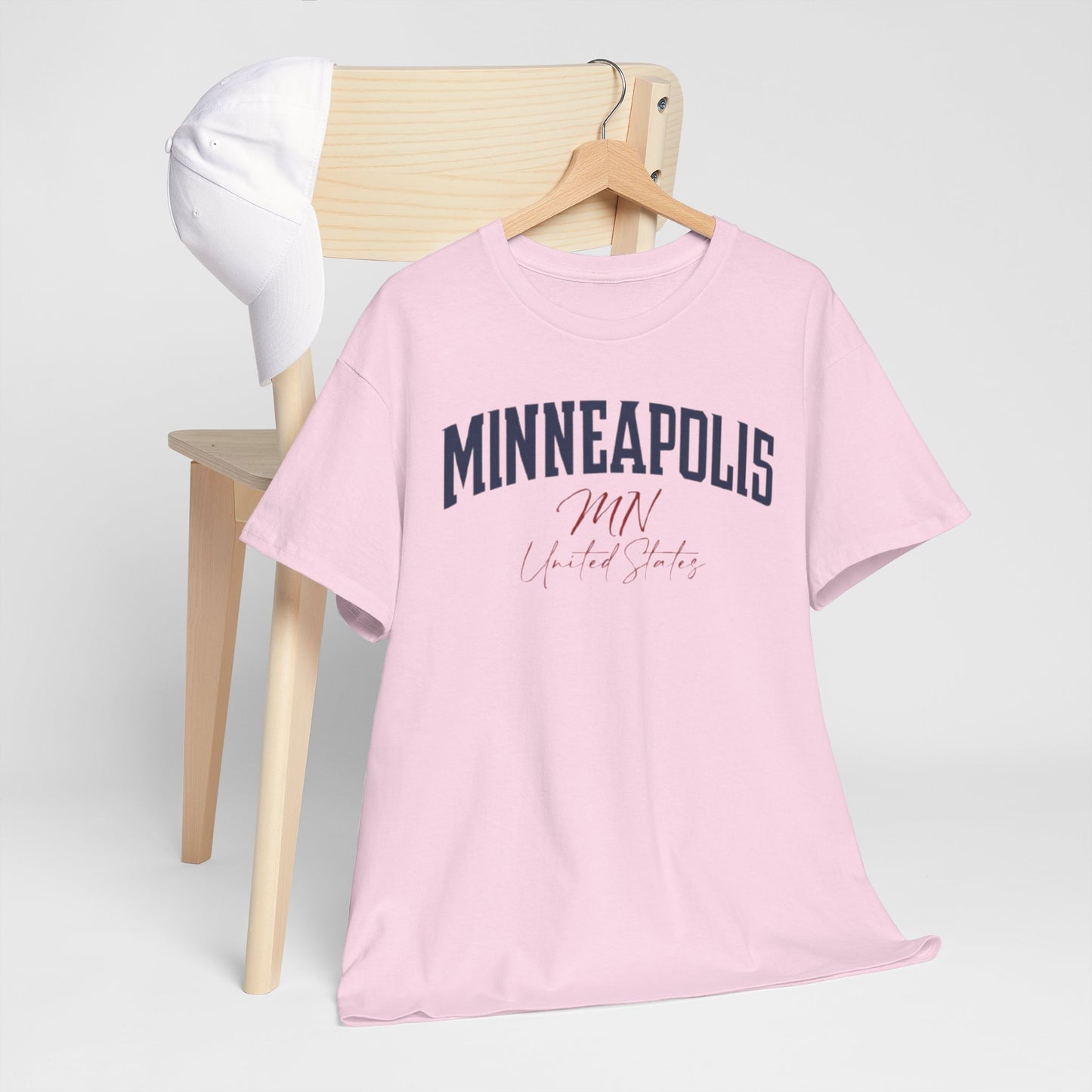 Minneapolis Vintage Script Tee — Minneapolis MN Retro City T-Shirt