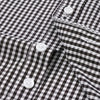 Gray 2025 New Cross-Border Spring And Summer Slim-Fit Black And White Checkered Formal Long-Sleeve Shirt for Men