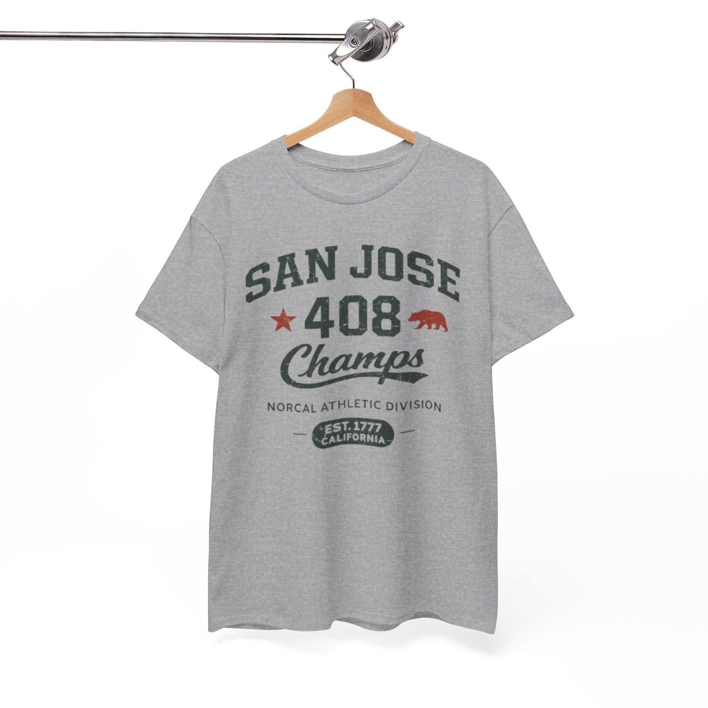San Jose 408 Champs T-Shirt – Retro NorCal Athletic Tee