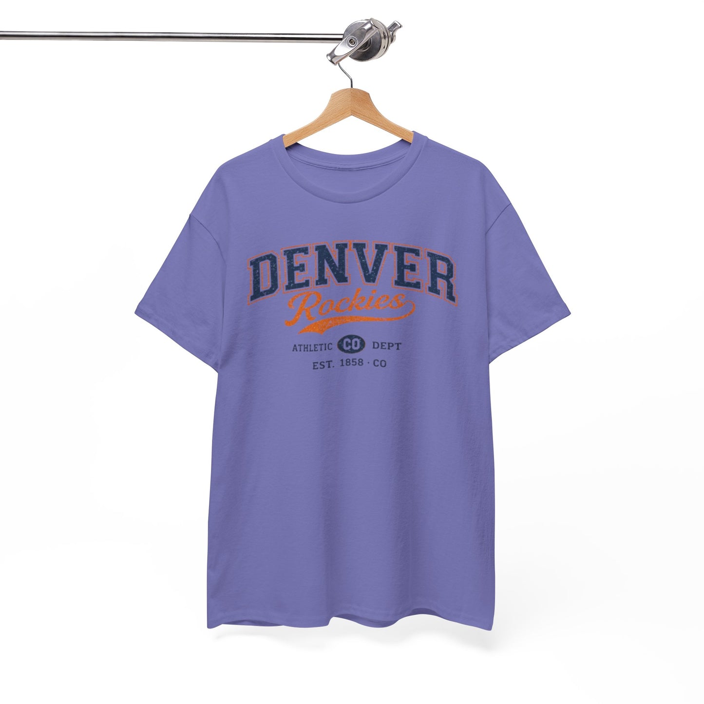 Denver Rockies Athletic Tee — Vintage Baseball Graphic T-Shirt