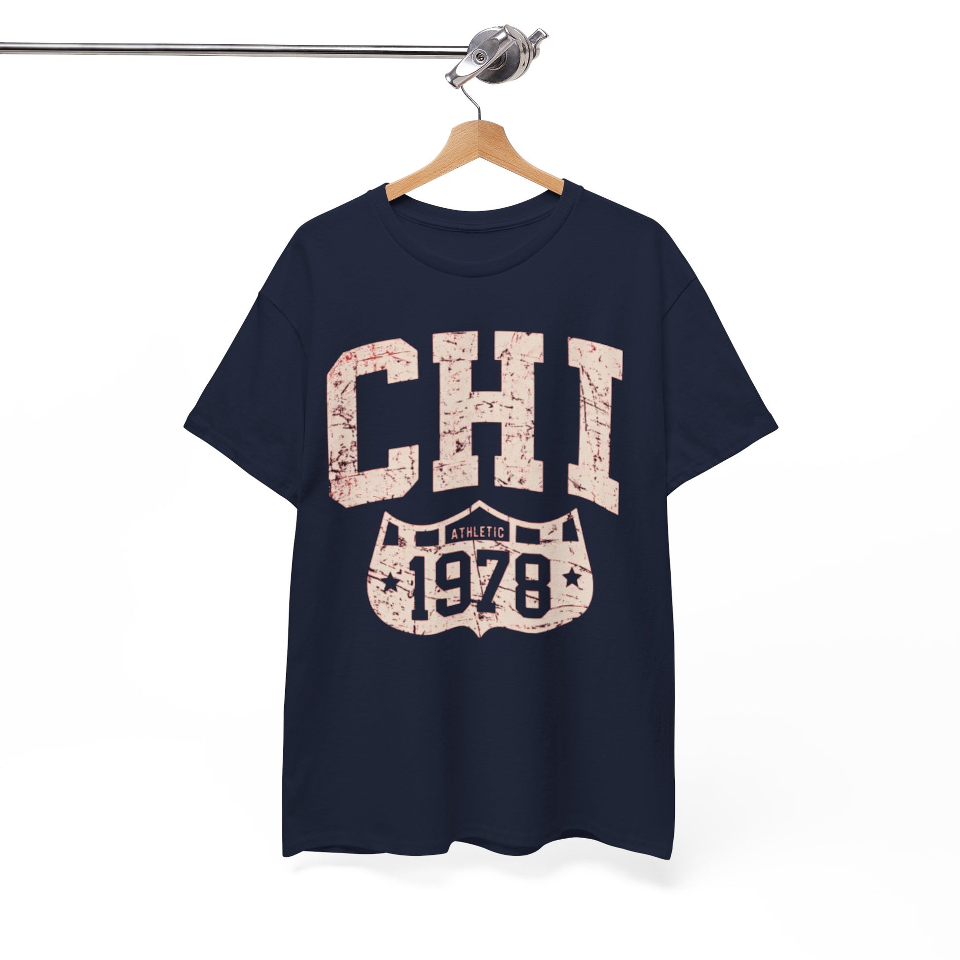 White Smoke CHI Athletic 1978 T-Shirt – Chicago Streetwear Vintage Sports Tee