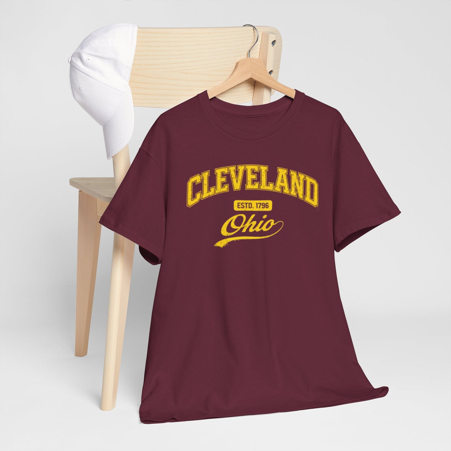 Cleveland Ohio Vintage Script Tee — Retro T-Shirt