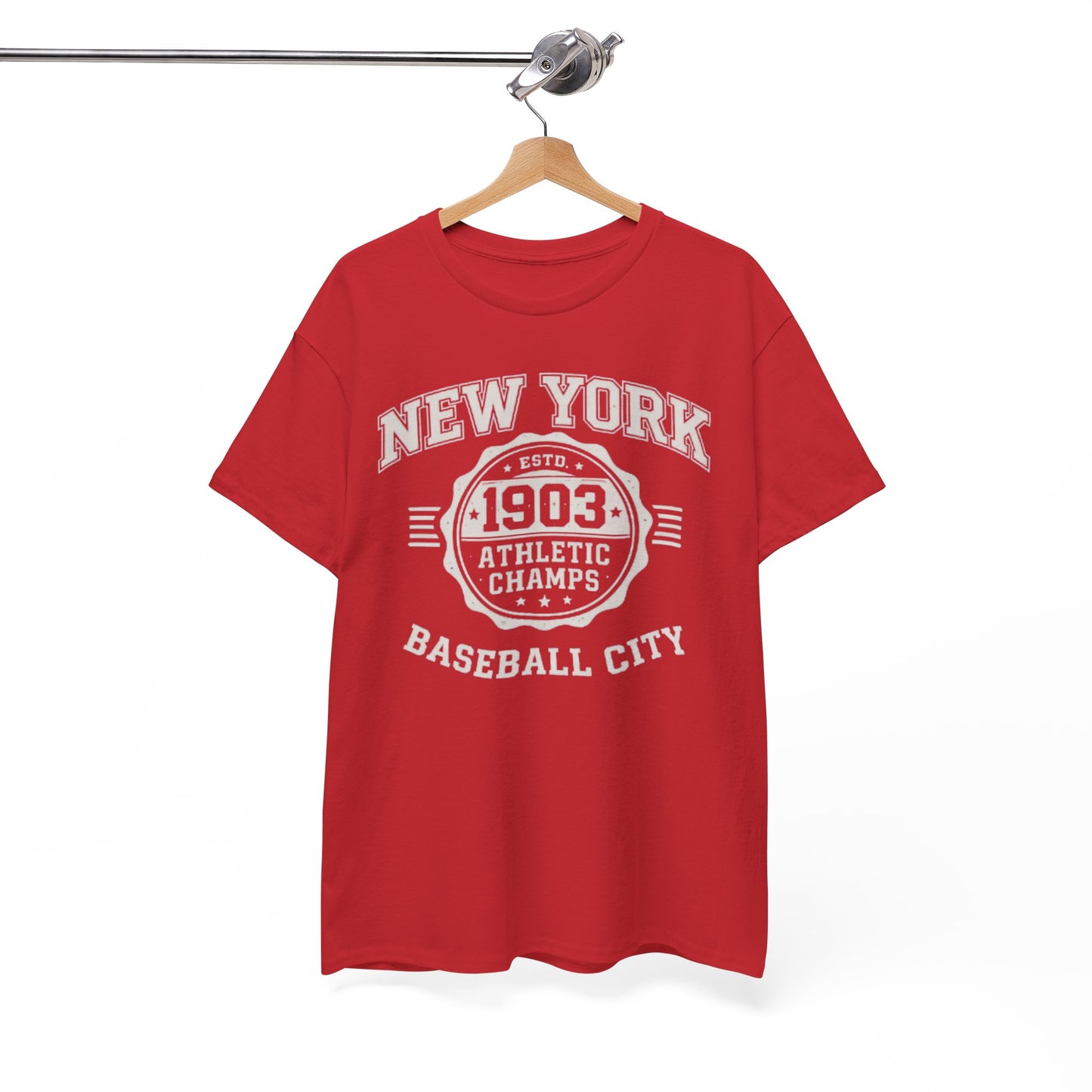 White Smoke New York Baseball City Tee – 1903 Athletic Champs Vintage Shirt