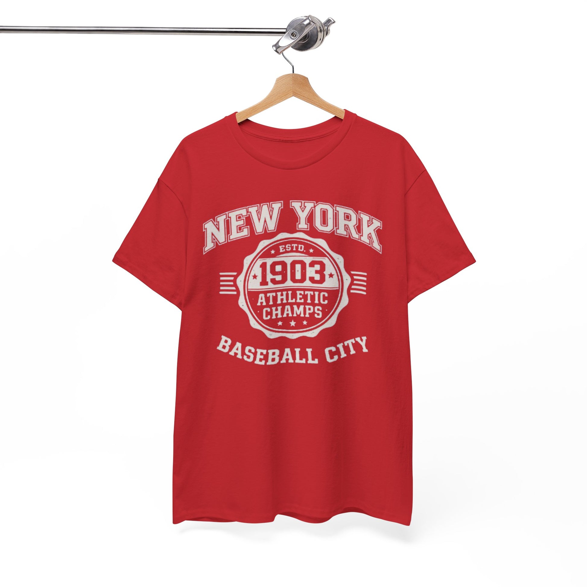 White Smoke New York Baseball City Tee – 1903 Athletic Champs Vintage Shirt