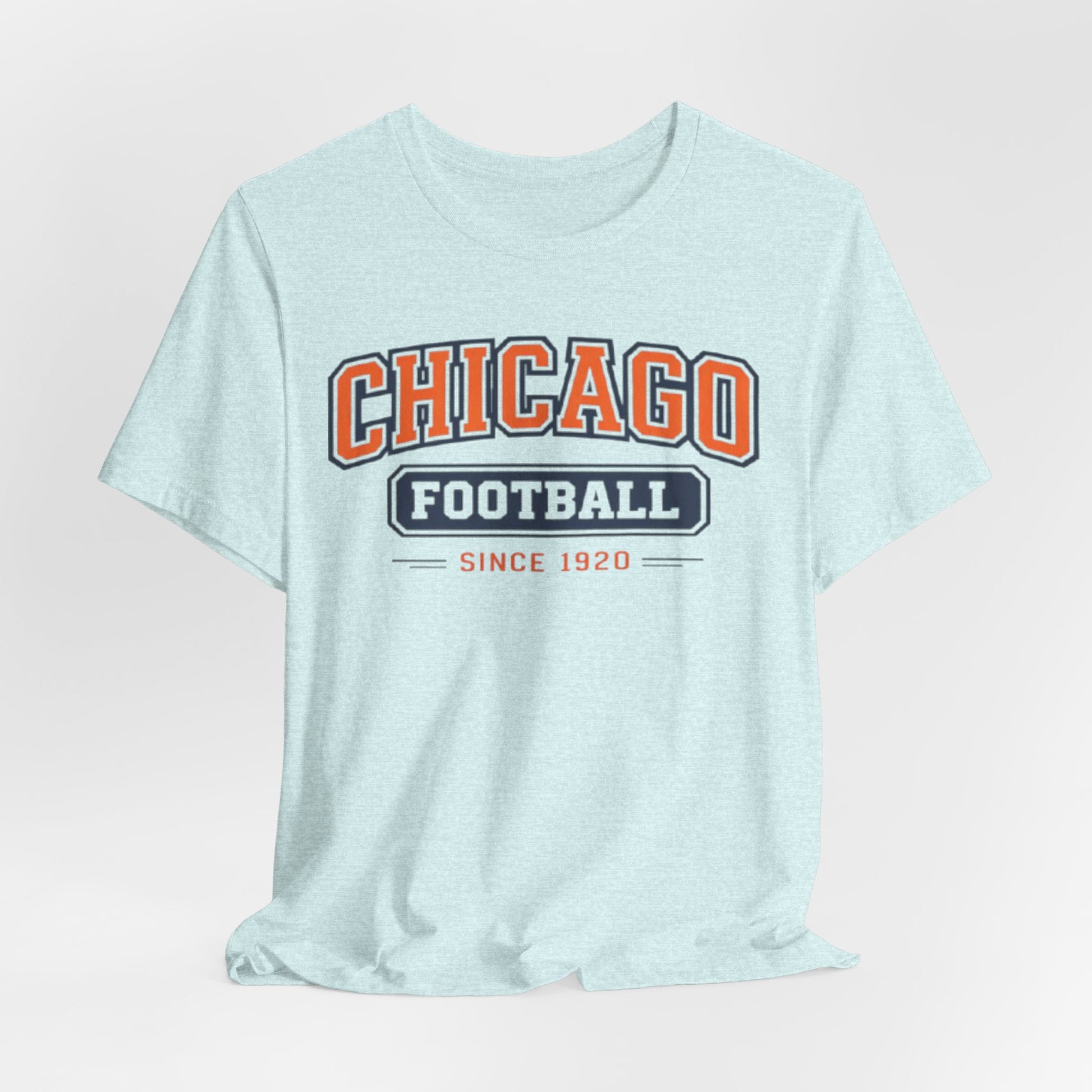 Lavender Chicago Football Since 1920 T Shirt – Vintage Orange Navy Classic American Sports Tee