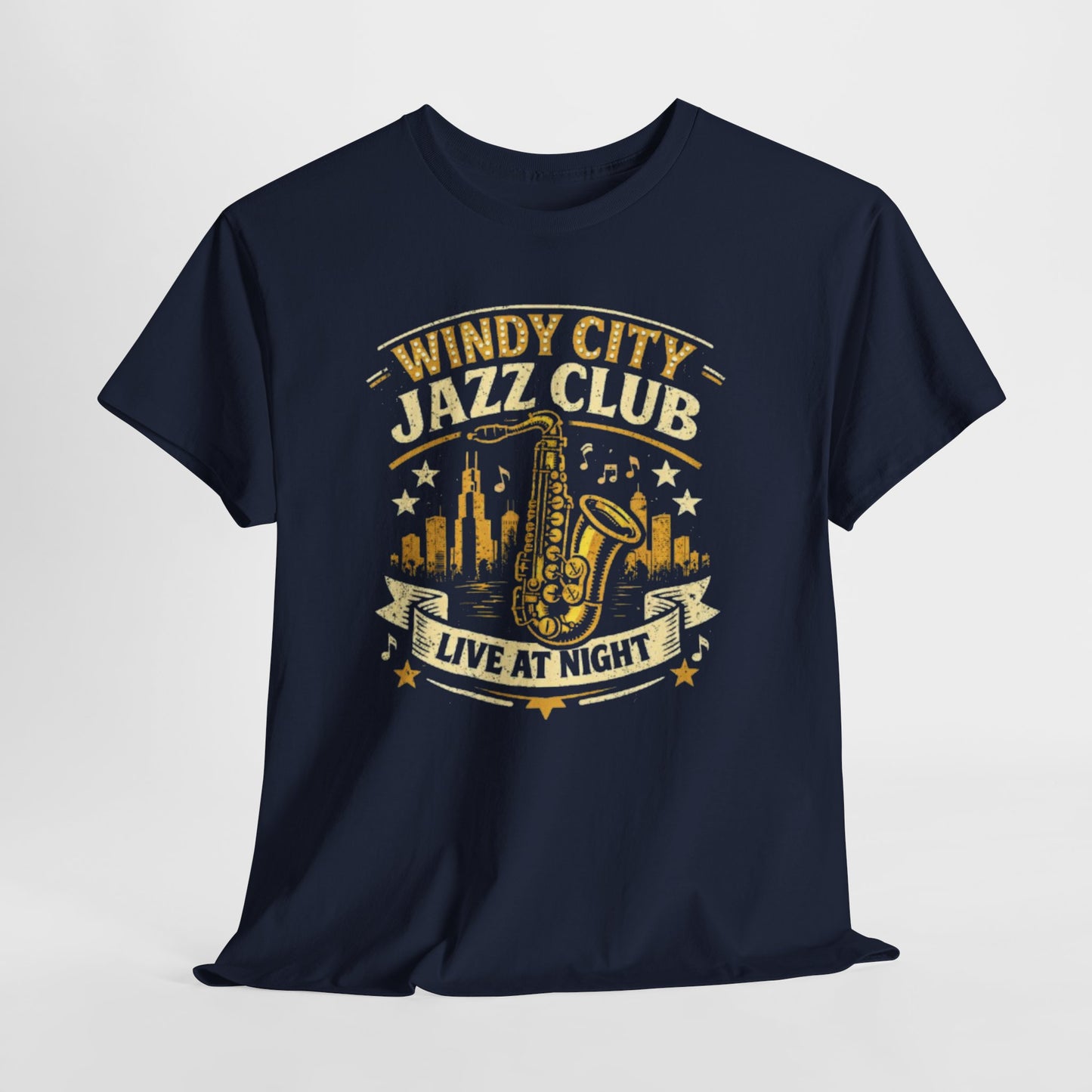 Lavender Windy City Jazz Club T-Shirt – Vintage Chicago Music Streetwear Tee