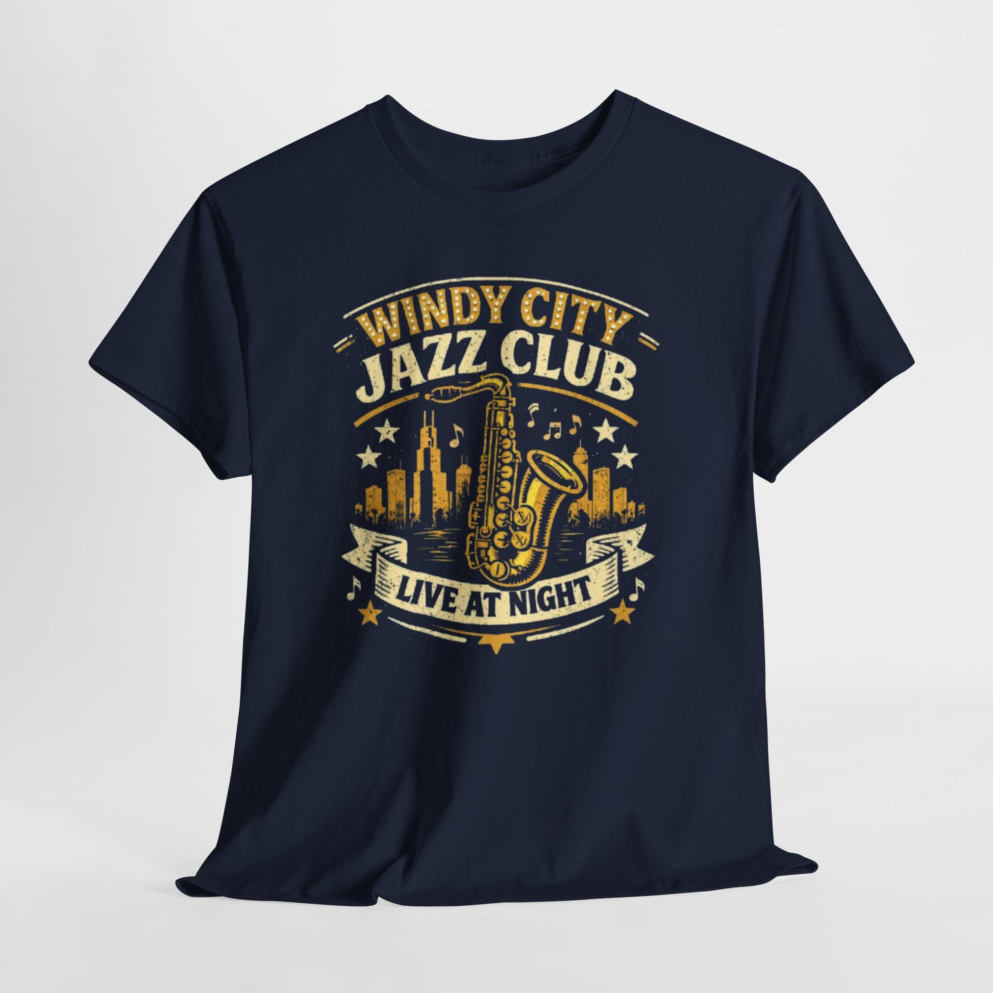 Lavender Windy City Jazz Club T-Shirt – Vintage Chicago Music Streetwear Tee