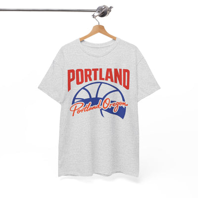 Portland Basketball T-Shirt — "Portland Oregon" Retro Hoop Tee – football shirt, breathable comfort wear, image 1.0