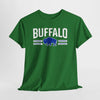 Dark Slate Gray Buffalo Retro Football Tee — Hometown Team Spirit Shirt