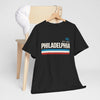 Dark Slate Gray Philadelphia Tee — Retro PA Est. 1682 Striped City Shirt
