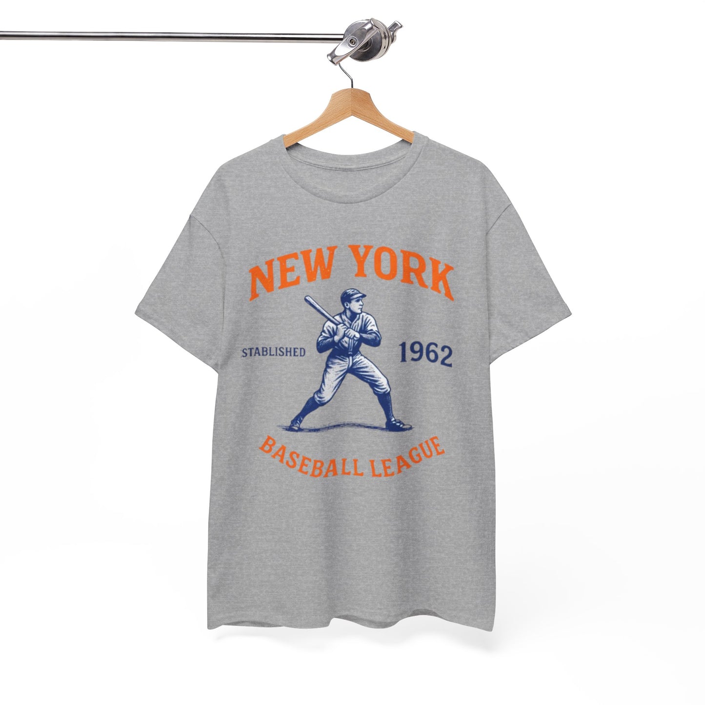 White Smoke New York Baseball League T-Shirt – Vintage Athletic Streetwear Tee