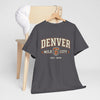 Dim Gray Denver Mile City T-Shirt – Retro Established 1888 Graphic Tee