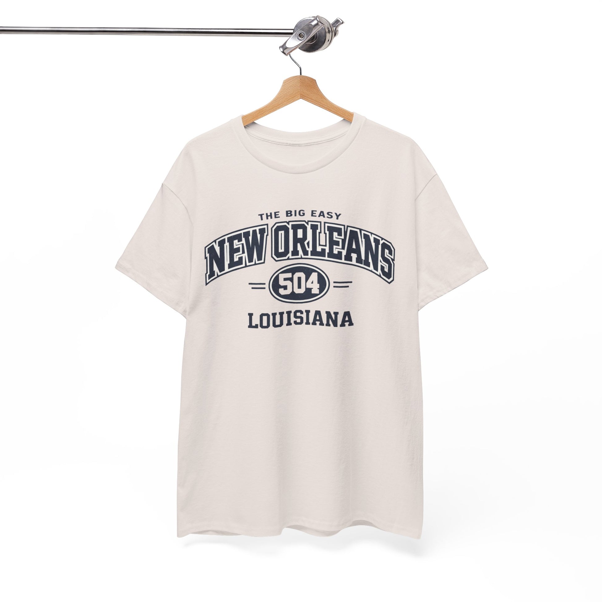 White Smoke New Orleans 504 Louisiana Tee — The Big Easy City  T-Shirt