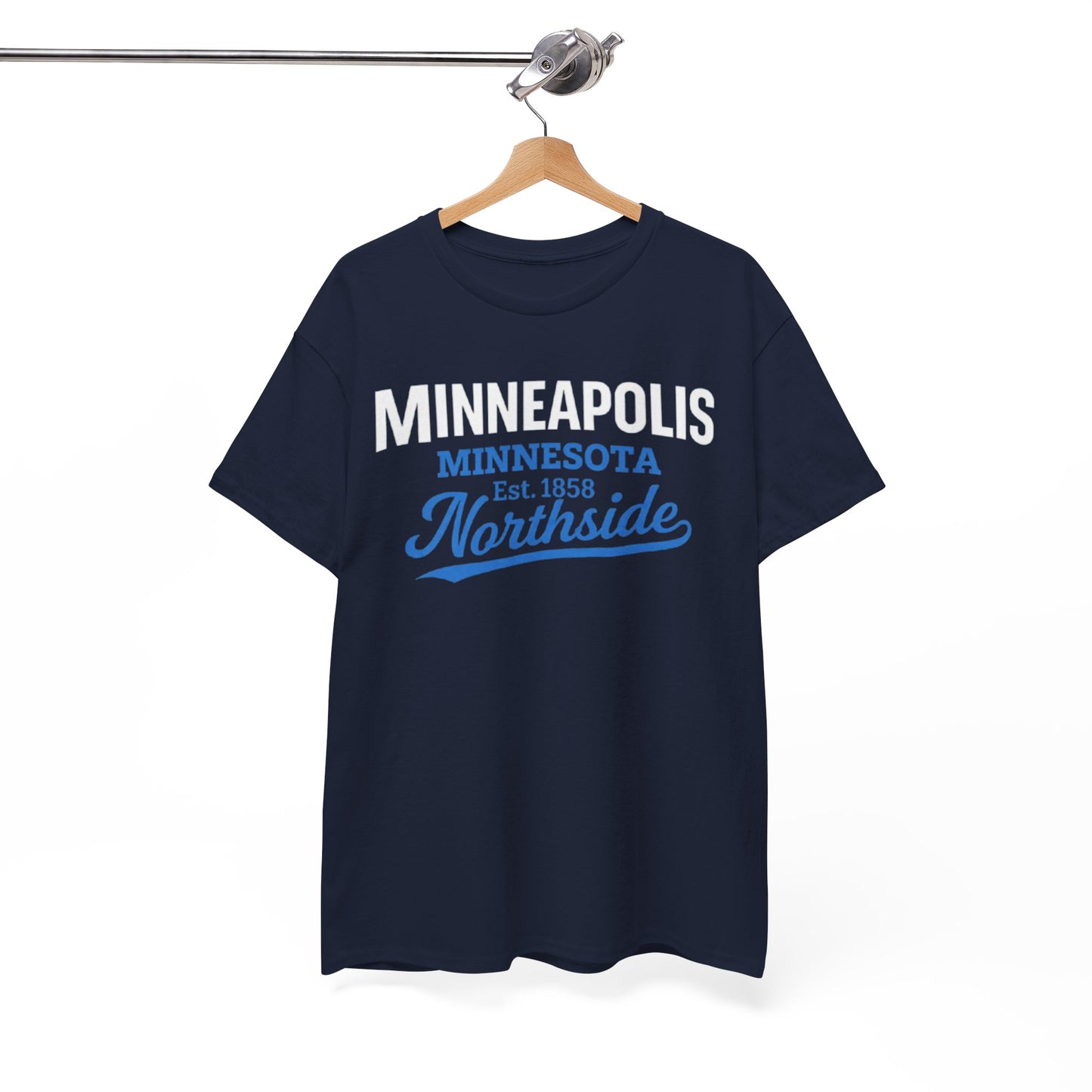 Minneapolis Northside Tee — Minnesota Est. 1858 City  T-Shirt – football shirt, sportswear style, image 1.0