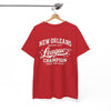 White Smoke New Orleans League Champion Tee — Crescent City Track & Field Vintage Sports Shirt