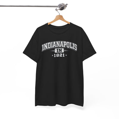White Smoke Indianapolis 1821 Tee Vintage City T Shirt Indiana Retro Graphic Shirt