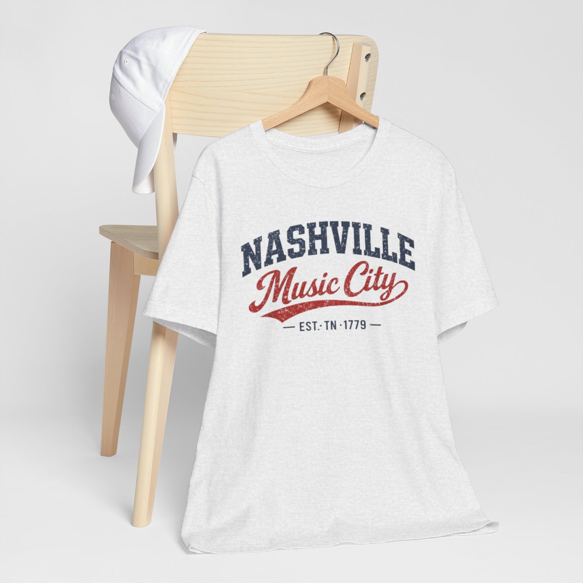 Lavender Nashville Music City T Shirt Vintage 90s Varsity Style — Vintage Americana Tour Tee