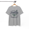 White Smoke Seattle Champs T-Shirt — Emerald City Vintage Athletic Tee