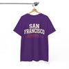 White Smoke San Francisco Baseball Tee — Retro City Sports T‑Shirt