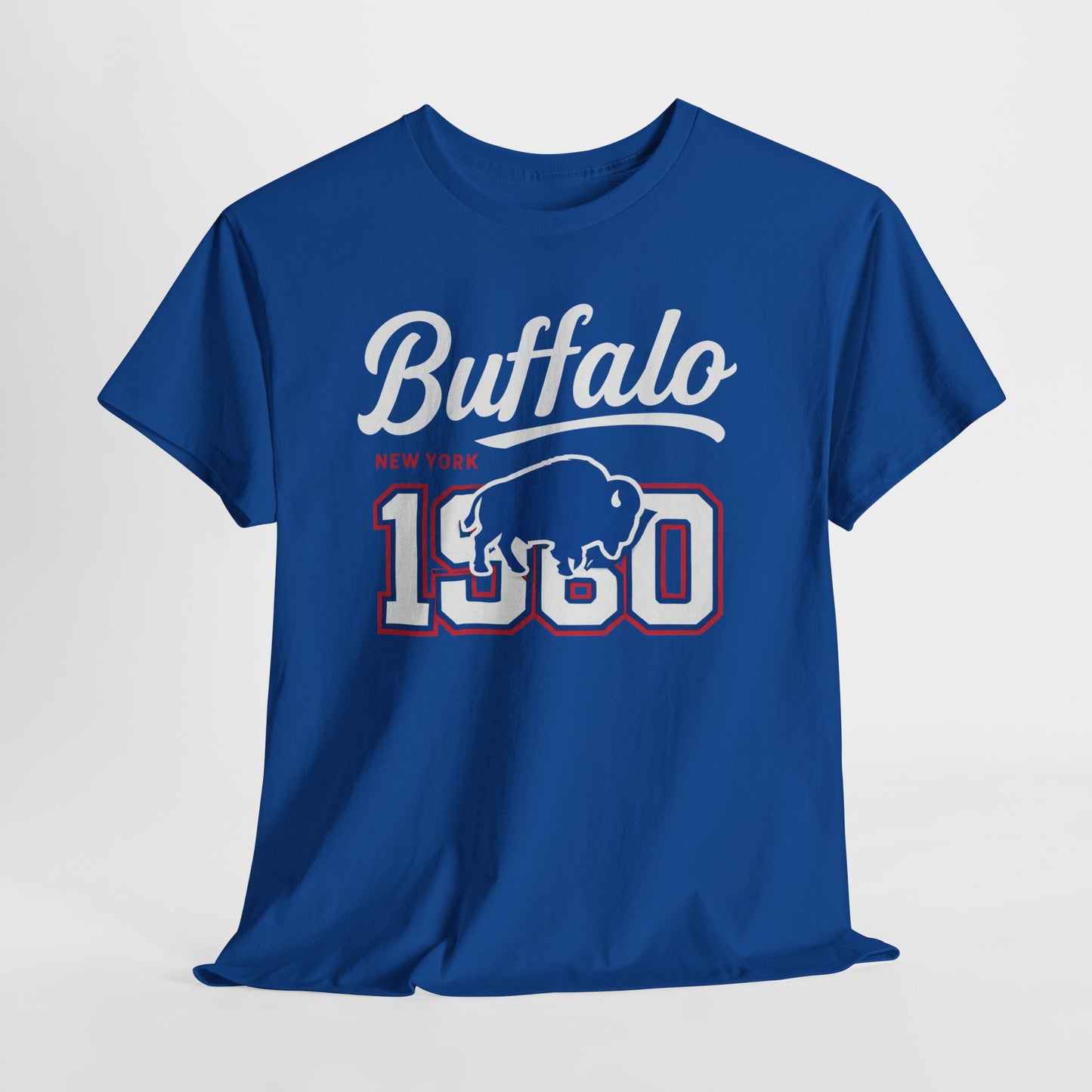 Lavender Vintage Buffalo Graphic Tee — '1980' Distressed Hometown t-shirt  retro graphic tee  collegiate distressed shirt