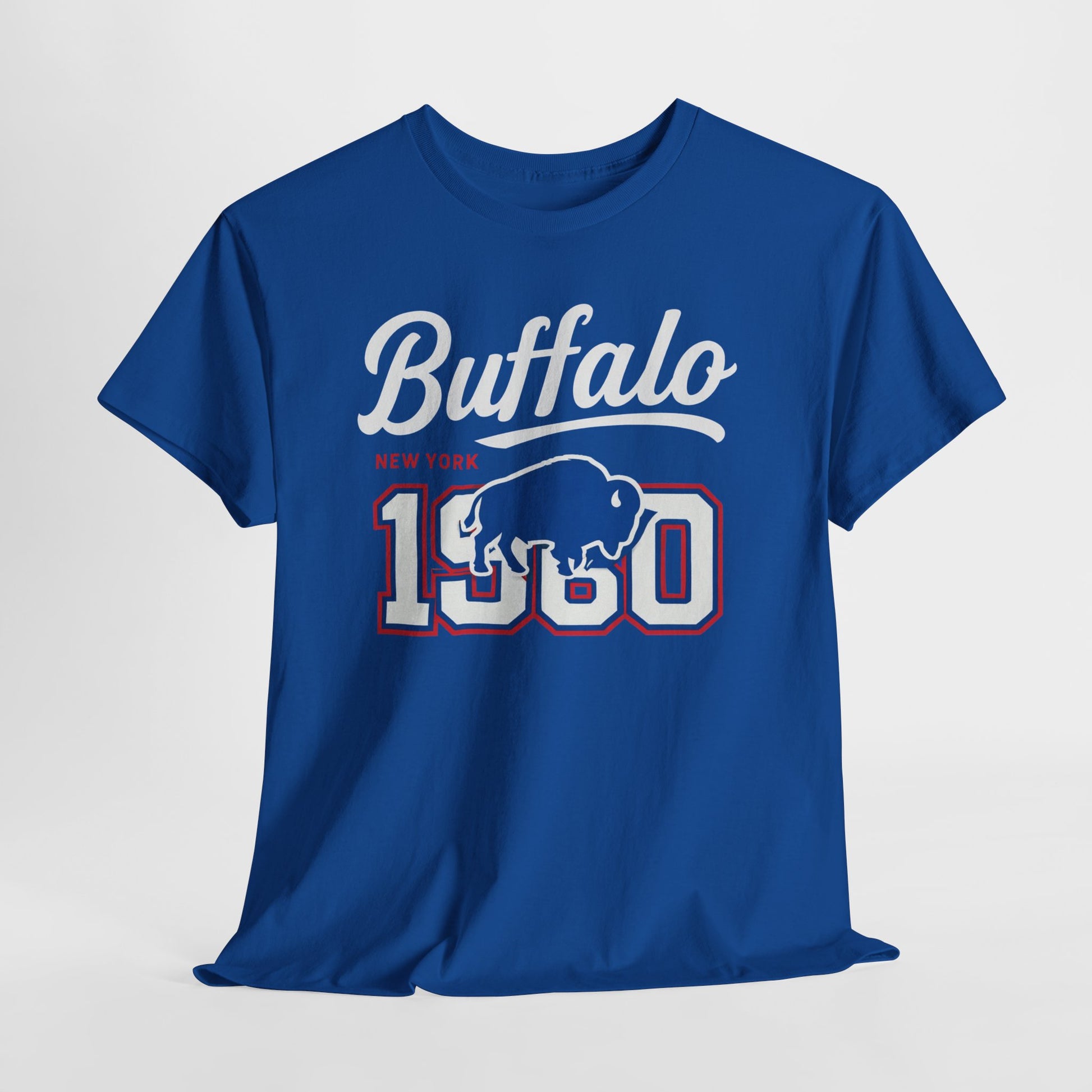 Lavender Vintage Buffalo Graphic Tee — '1980' Distressed Hometown t-shirt  retro graphic tee  collegiate distressed shirt