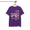 White Smoke Los Angeles Athletic Graphic T-Shirt – Retro LA Streetwear City Tee