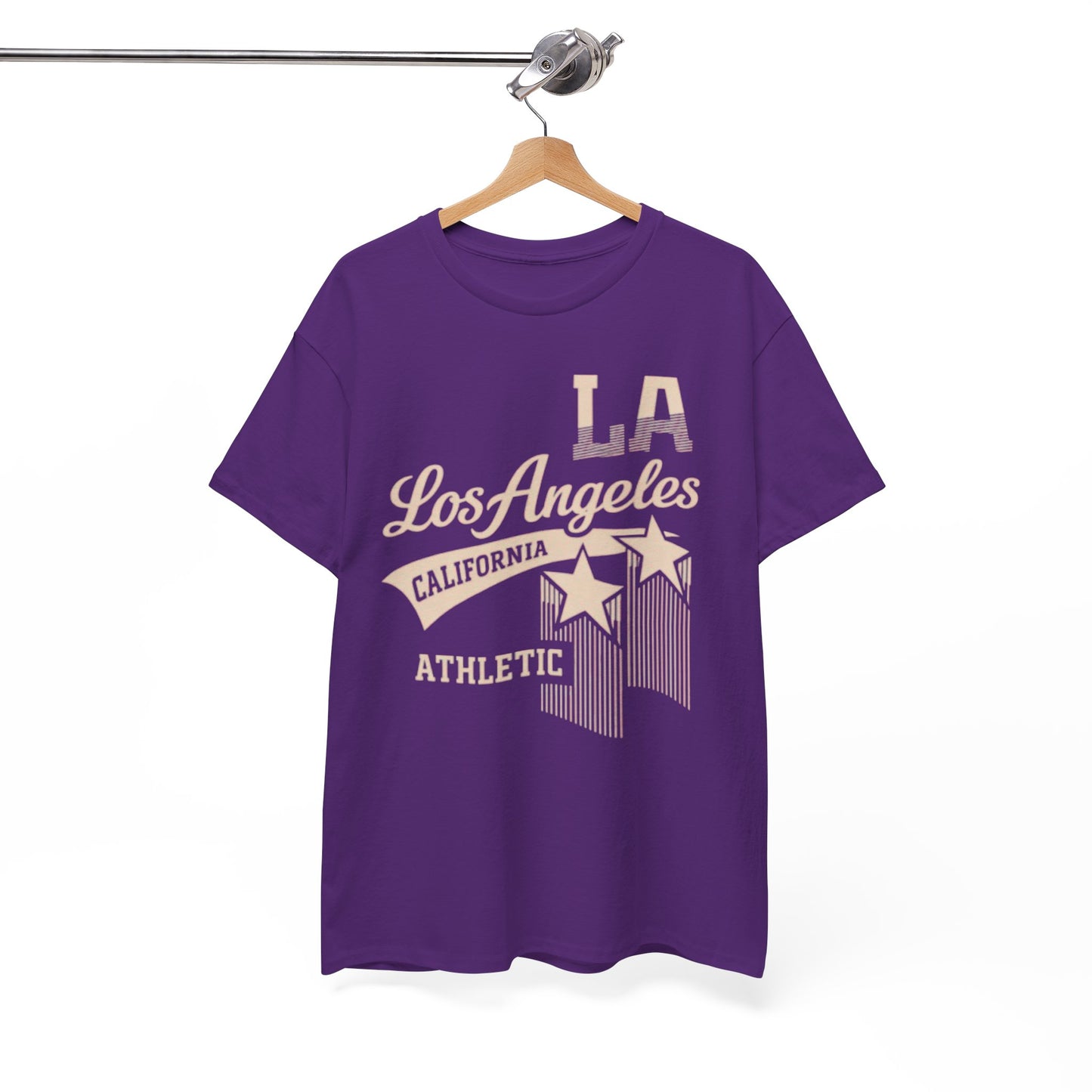 White Smoke Los Angeles Athletic Graphic T-Shirt – Retro LA Streetwear City Tee