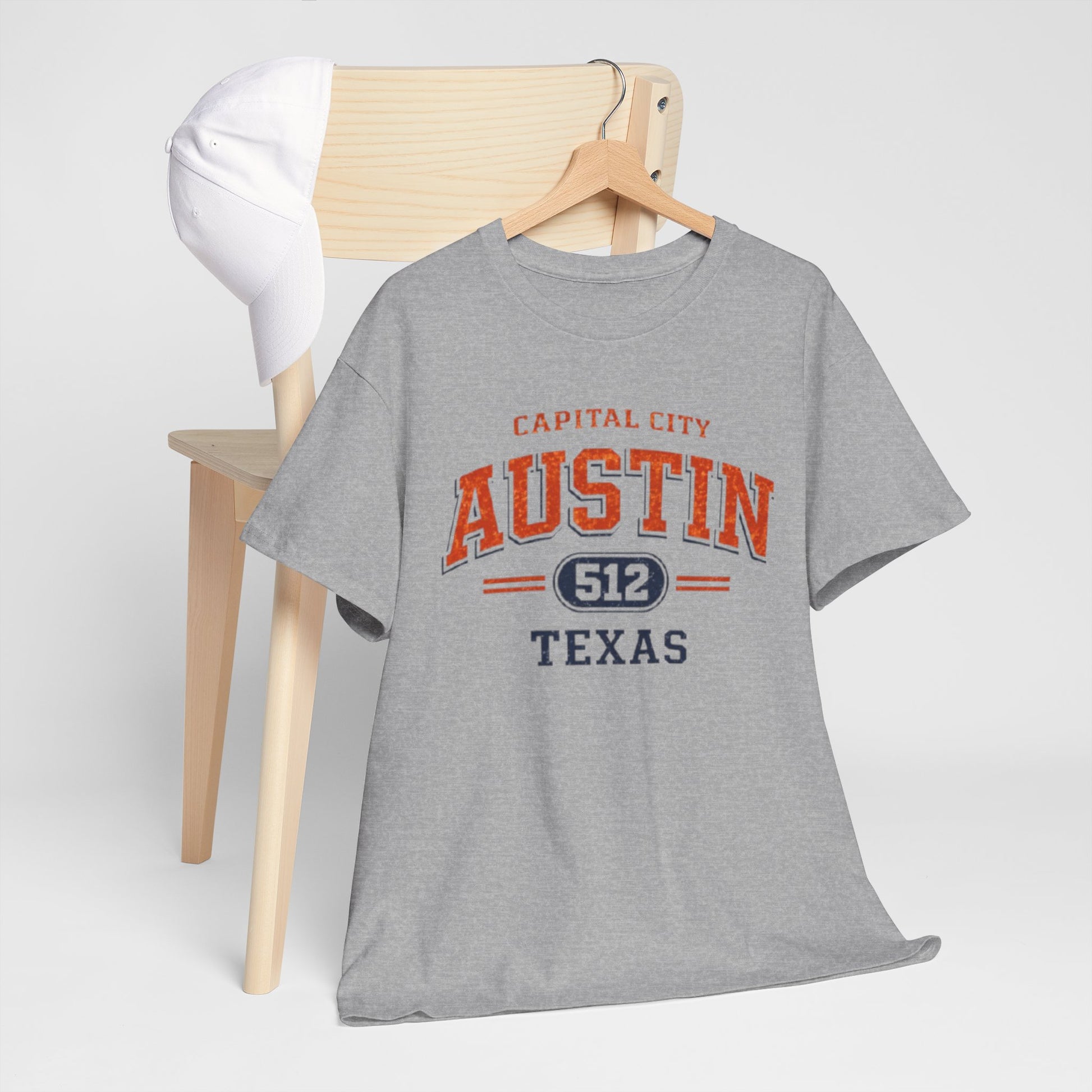Dark Gray Austin Texas 512 Graphic T-Shirt – Capital City Vintage Varsity Streetwear Tee