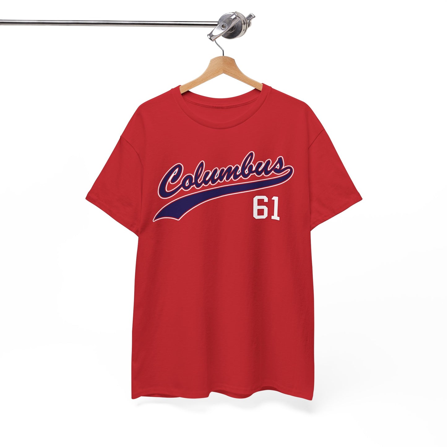 White Smoke Columbus 61 Baseball Tee
