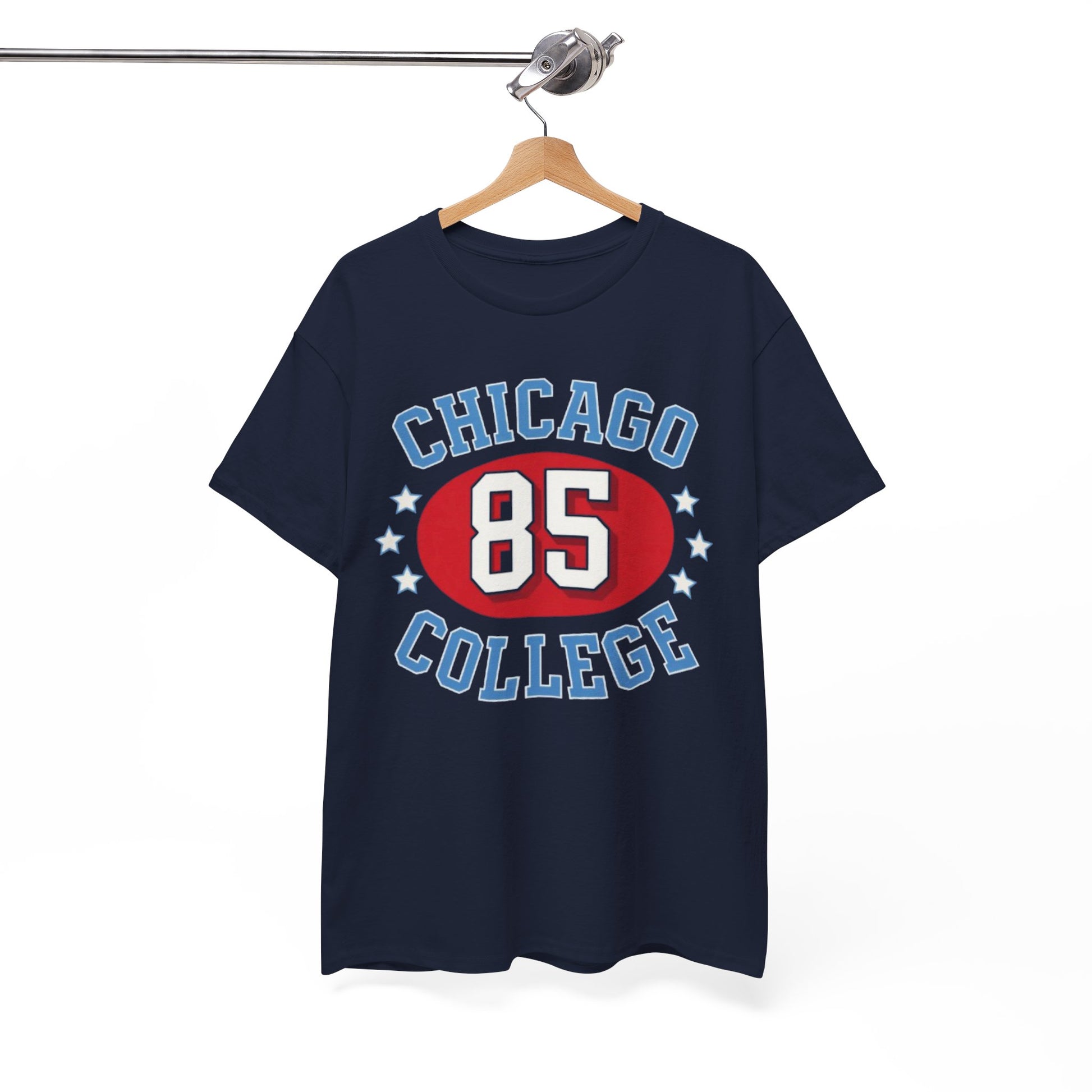White Smoke Chicago College 85 Vintage Sports Tee