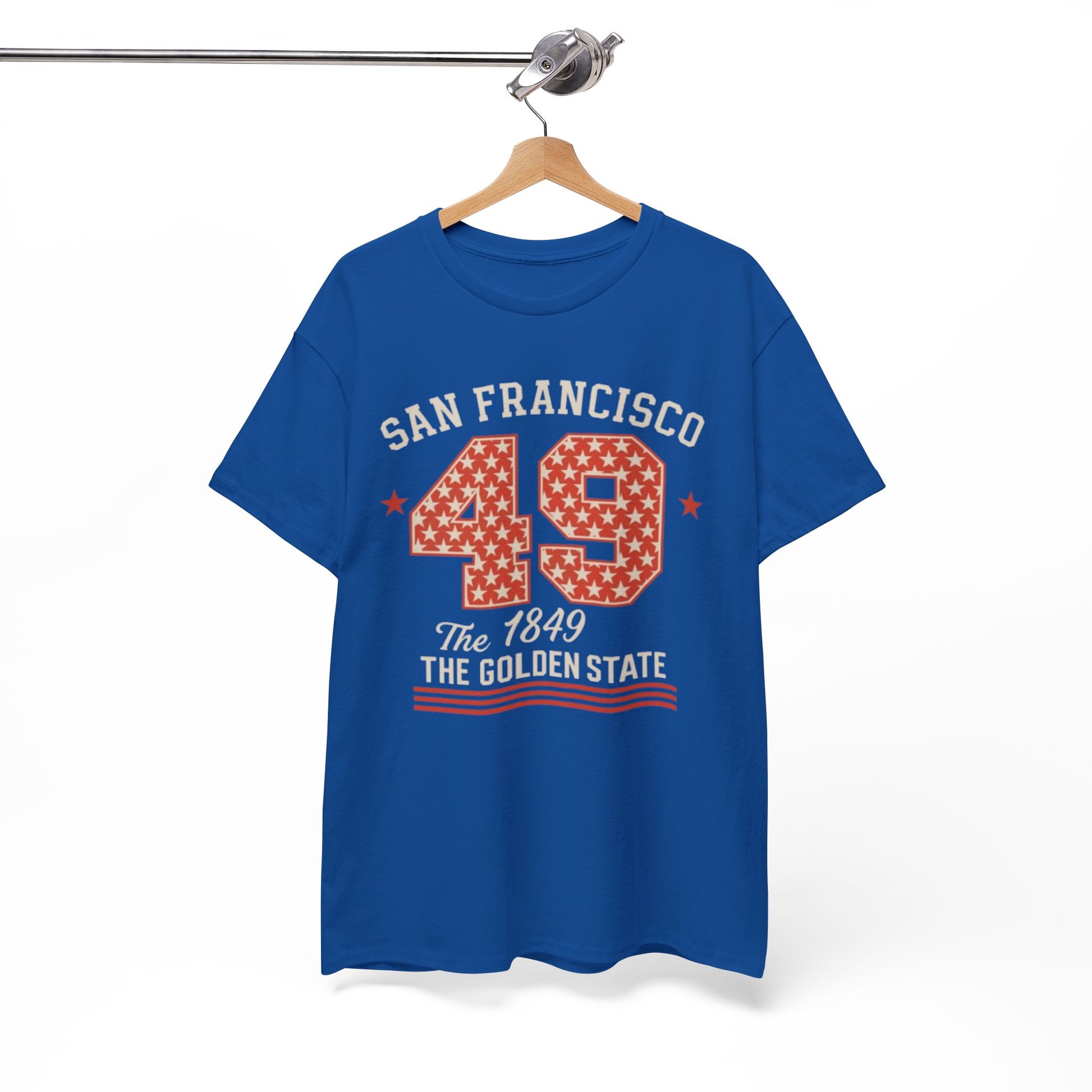 White Smoke San Francisco 49 Vintage Number T-Shirt – Golden State City Sports Style