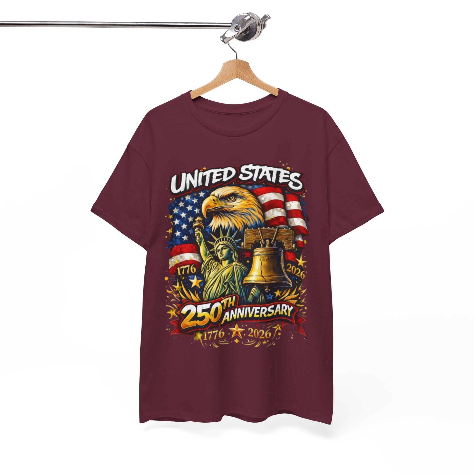 White Smoke United States 250th Anniversary Streetwear T-Shirt – Patriotic Urban Graphic Tee
