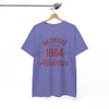White Smoke Detroit 1984 Athletics T‑Shirt vintage athletic  retro sports tee casual streetwear  Michigan tee  college style