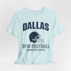 Dallas DFW Football Tee — Game Day Boys Helmet T-Shirt – casual fan outfit, nfl fan apparel, image 1.0