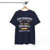 White Smoke San Francisco Bay Area Football Tee — "Game Day Club" Vintage Sports Shirt