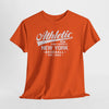 Lavender Athletic New York Baseball Tee — 'Athletic: Run, Push Yourself' Vintage Sport T-Shirt