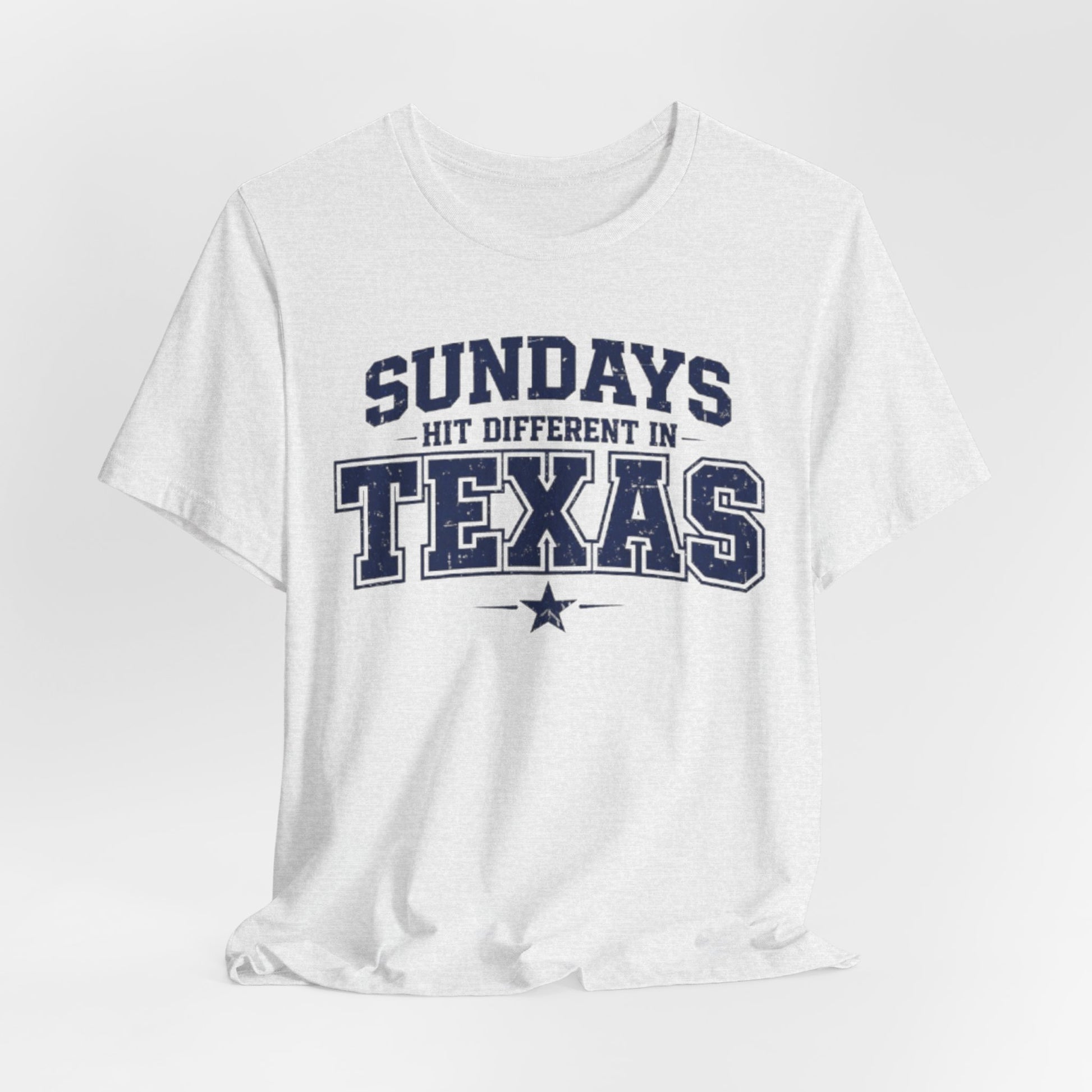 Lavender Texas Football Shirt – Sundays Hit Different in Texas Dallas Game Day T Shirt