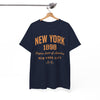 White Smoke New York 1898 Vintage Tee — Empire State of America City T‑Shirt