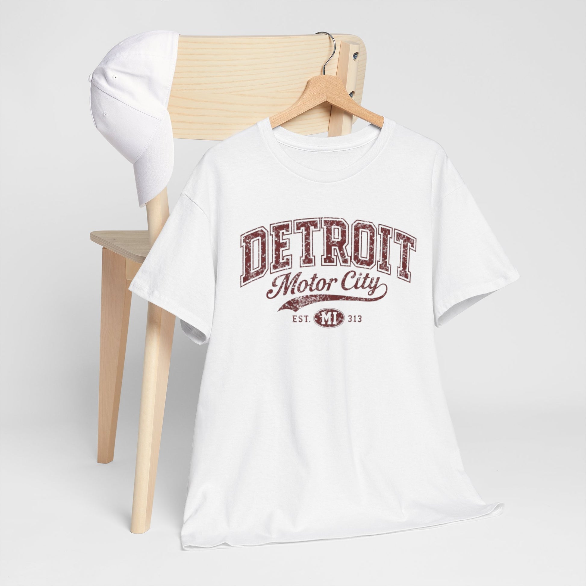 Lavender Detroit Motor City T‑Shirt — Vintage Automotive Graphic Tee