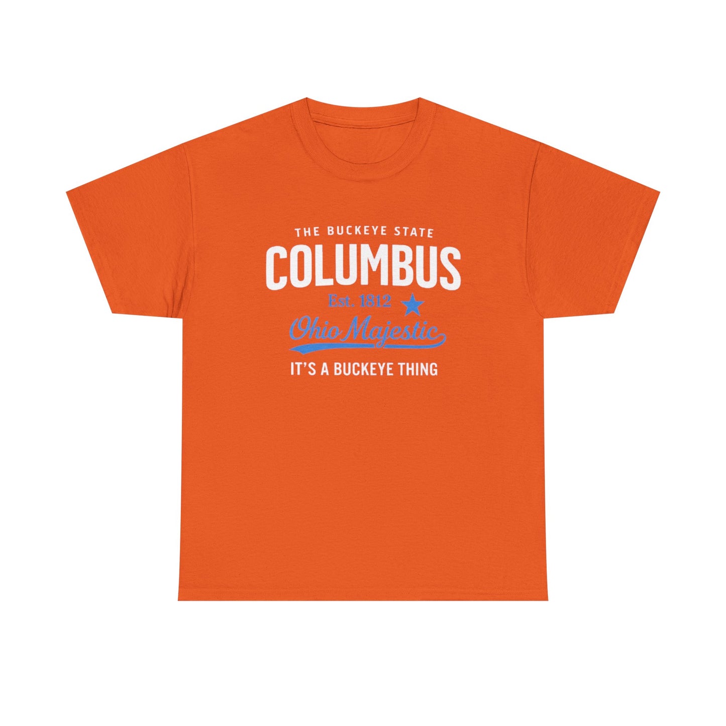 Chocolate Columbus Ohio Majestic Tee — "It's a Buckeye Thing" City  T-Shirt