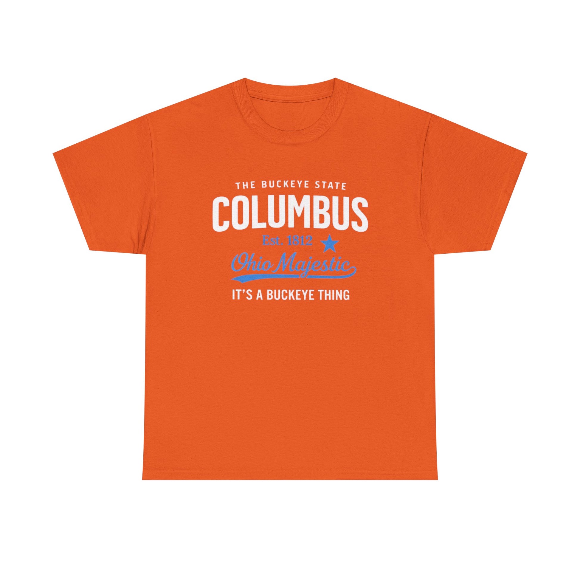 Chocolate Columbus Ohio Majestic Tee — "It's a Buckeye Thing" City  T-Shirt