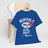 Lavender Buffalo Athletic Dept. Tee — 'BILLieve' Football Fan T‑Shirt