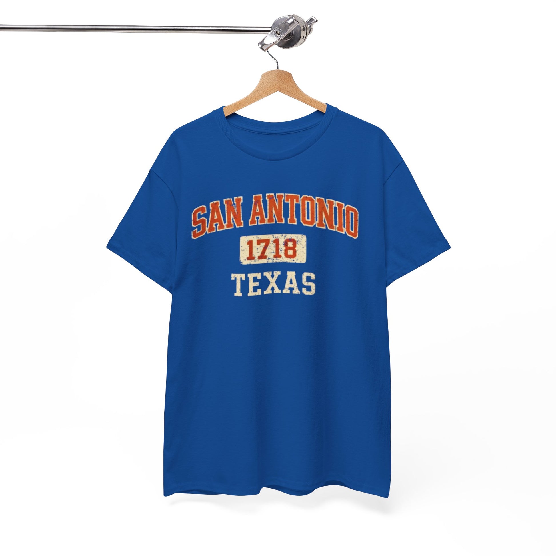 White Smoke San Antonio 1718 Texas Tee — Vintage City T‑Shirt
