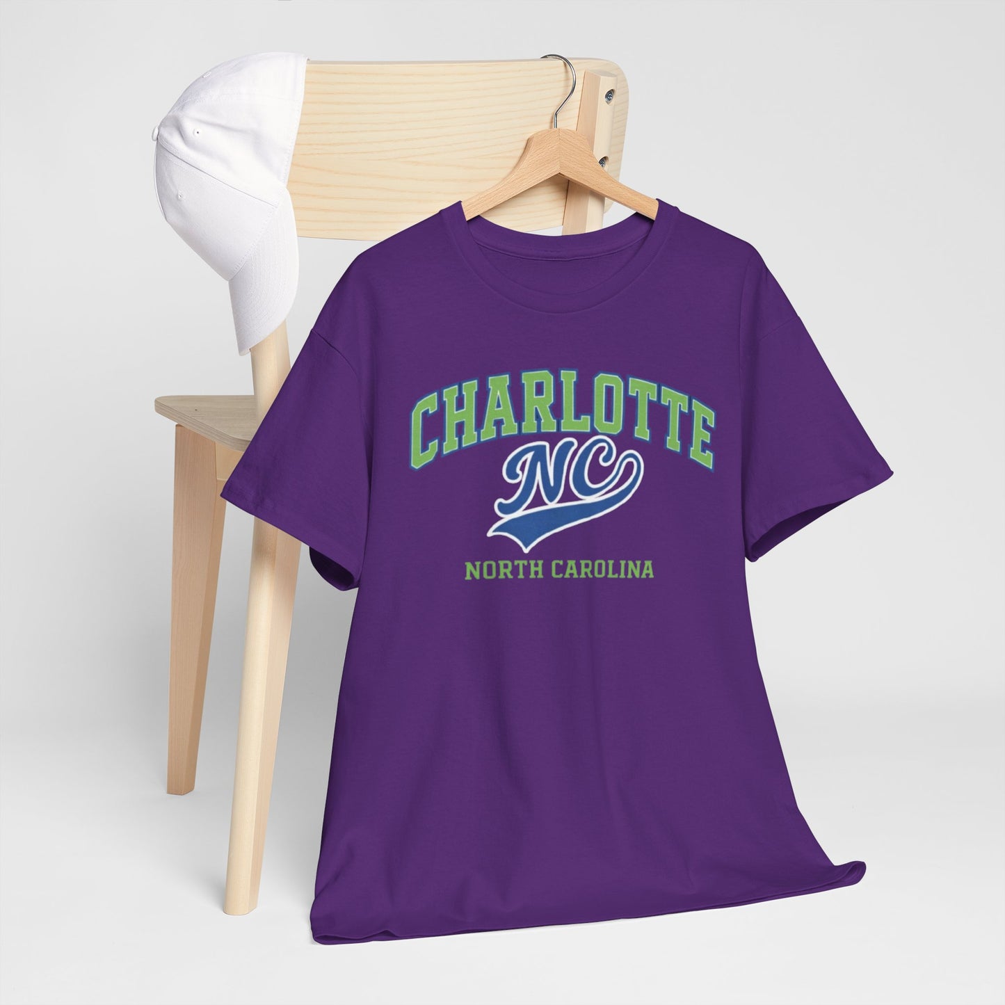 Charlotte NC North Carolina T Shirt –  Varsity Style Graphic Tee