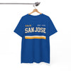 San Jose Retro Stripes Tee — "San Jose" California Est. 1777 Graphic T-Shirt