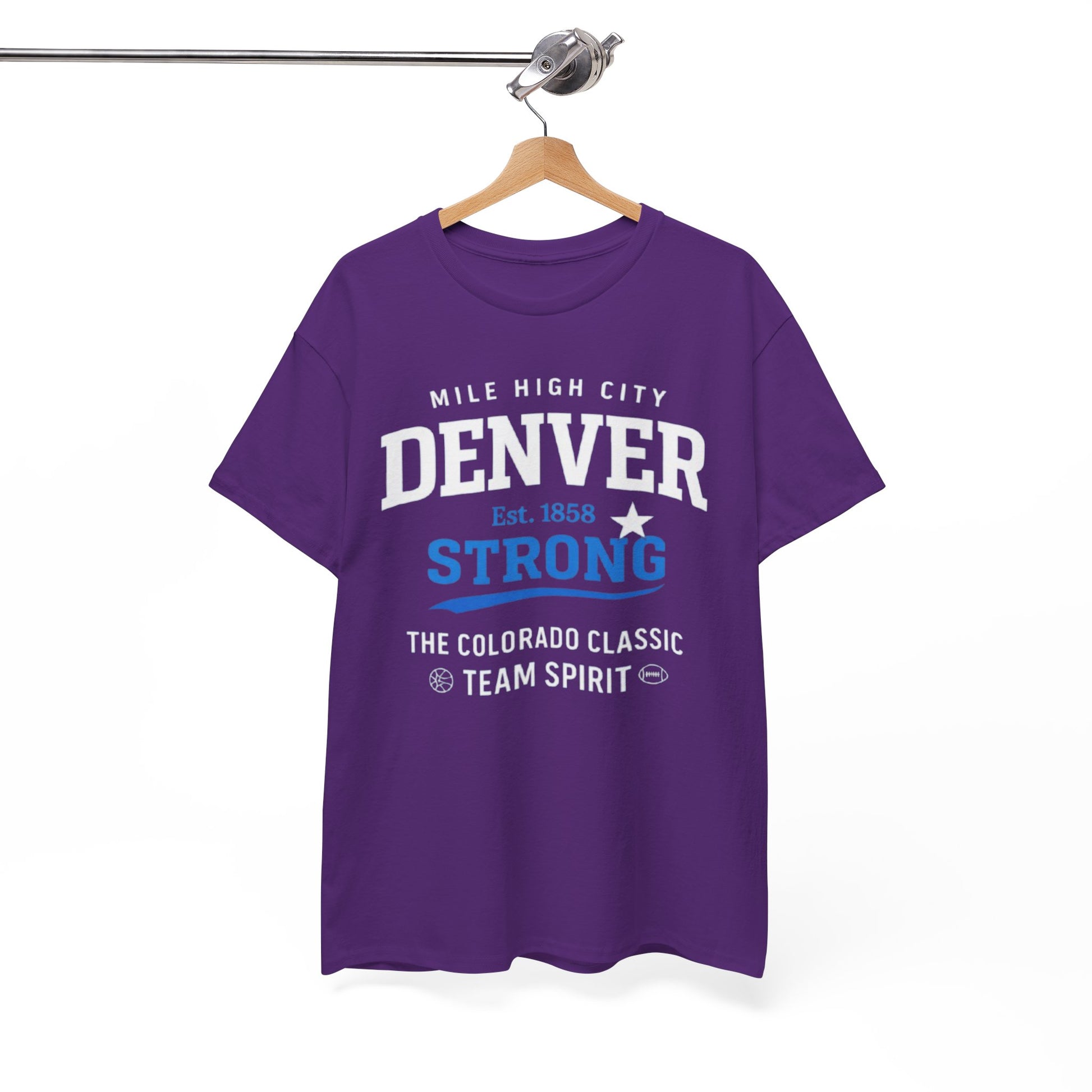 White Smoke Denver Strong T‑Shirt — Mile High City Team Spirit