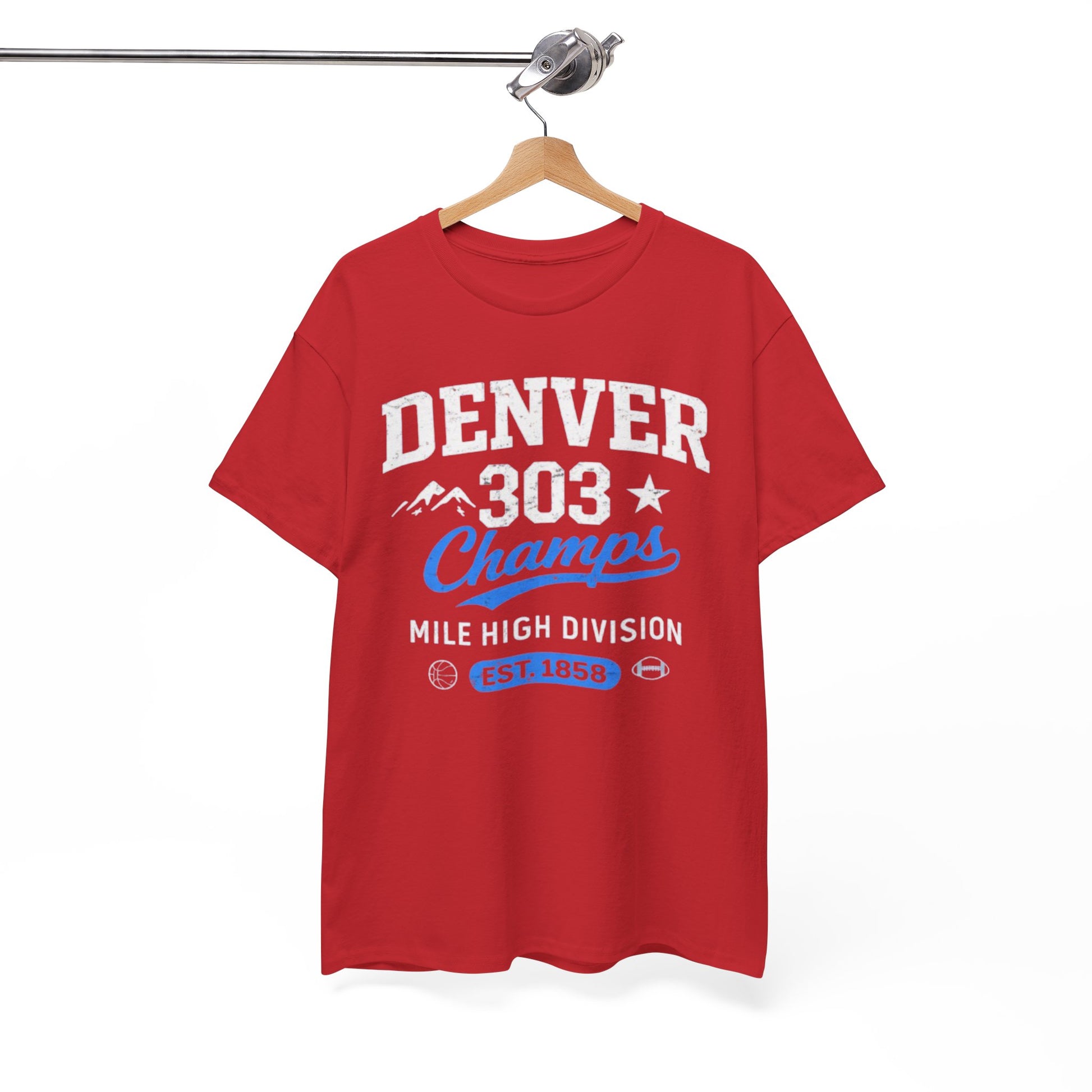 White Smoke Denver 303 Champs T‑Shirt — Mile High Division Graphic Tee