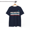 White Smoke Philadelphia PA  T-Shirt – Vintage 90s Streetwear Style Retro Stripes Tee