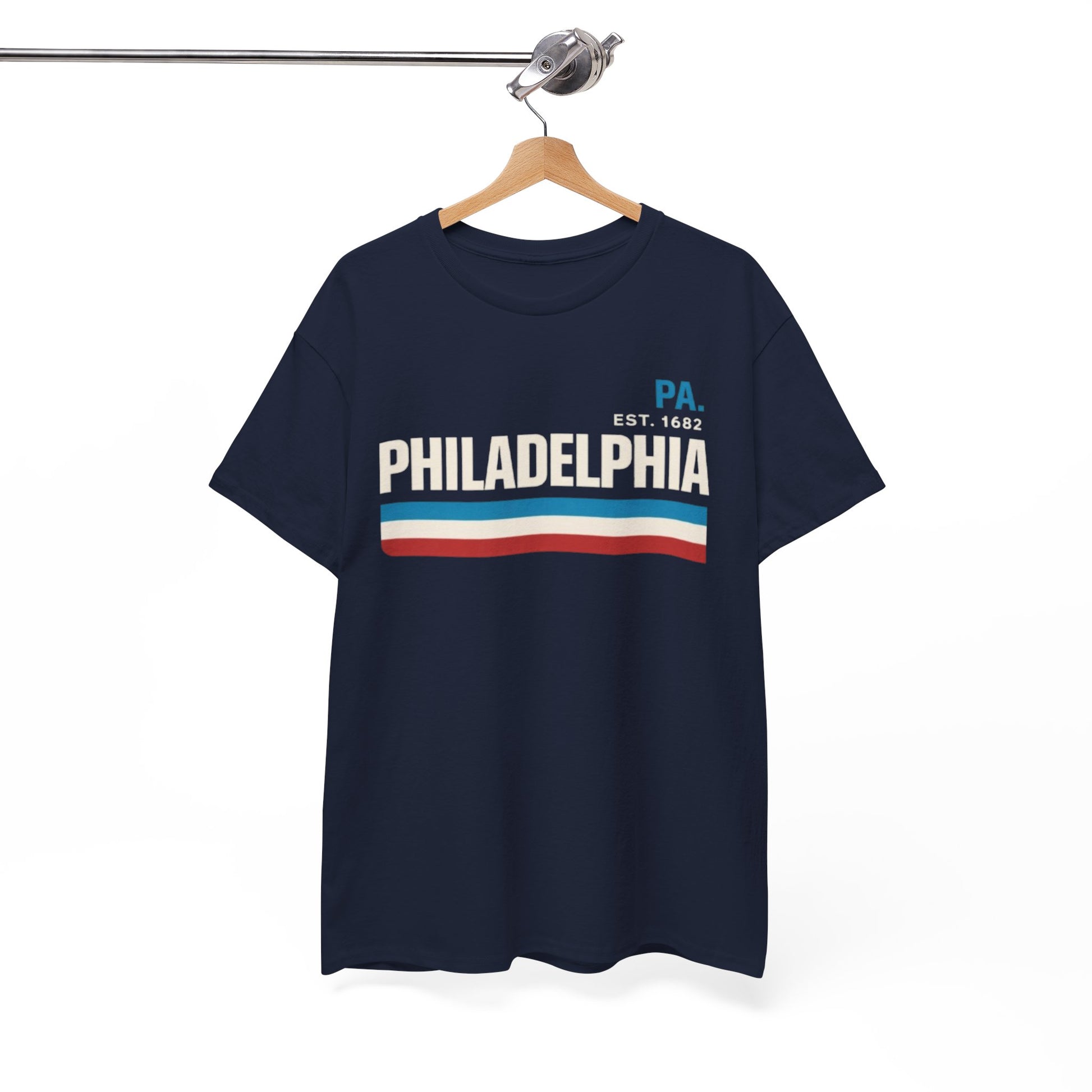 White Smoke Philadelphia PA  T-Shirt – Vintage 90s Streetwear Style Retro Stripes Tee